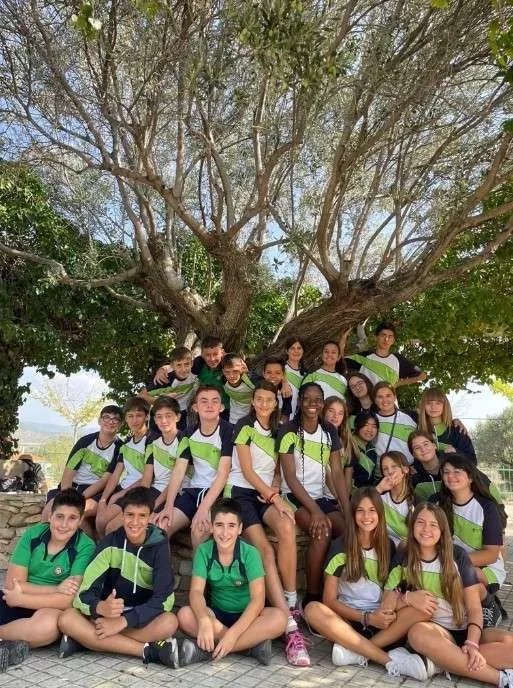 Grupo de alumnos en una convivencia